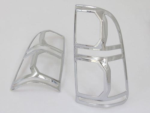 Toyota hilux pickup 2012 13 vigo champ chrome tail light lamp cover trim pair