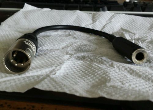 Vanhool rei, volvo 9700 coach tour bus pa adapter 4-pin 1/4" mic microphone