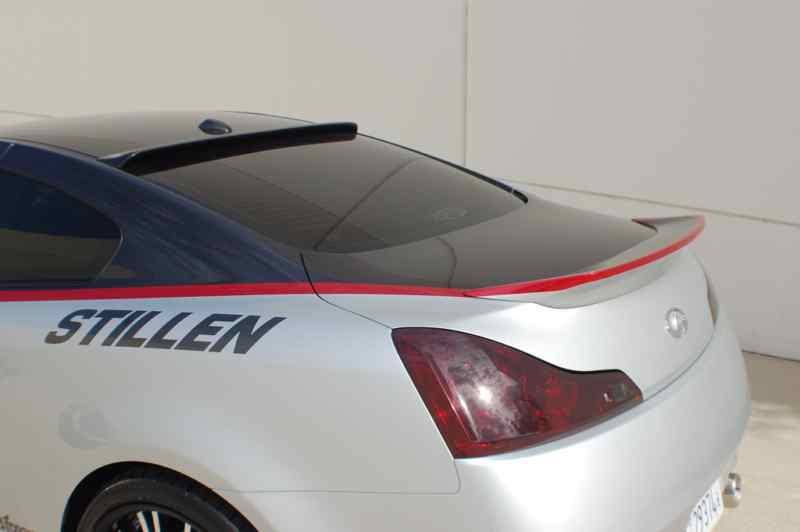 Stillen infiniti g37 coupe roof wing spoiler platinum graphite