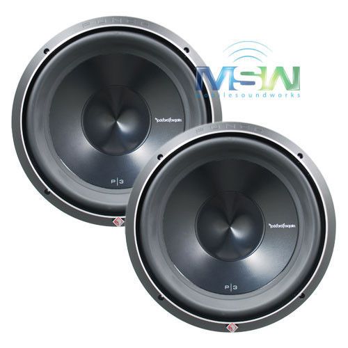 (2) rockford fosgate p3d4-12 12" punch p3 dual 4-ohm subs woofers 1200w sub pair