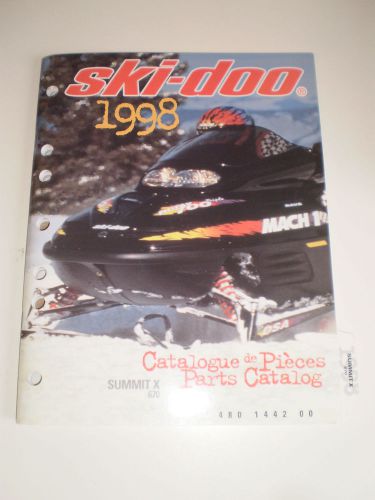 Skidoo 1998 parts catalog  manual summit x 670