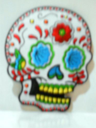 Sunny buick candy sugar skull day of the dead patch 2 7/8"x3 1/2" new