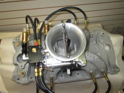 Big block chevy  enderle 4" single throttle body  dart single plane manifold