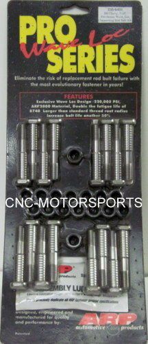 Arp rod bolt kit 235-6401 bb chevy 454 502 cid 7/16" pro wave arp2000