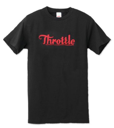 Medium throttle magazine shirt black hot rod scta bonneville auto racing muroc