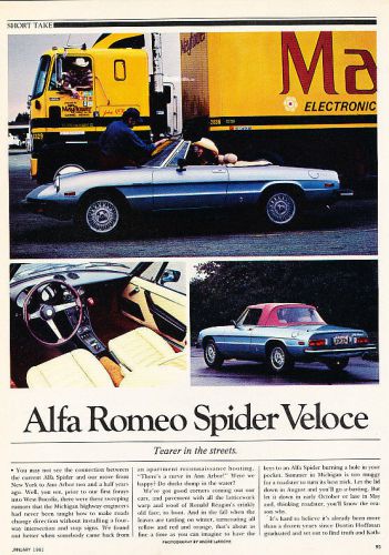 1981 alfa romeo spider veloce - classic article d42