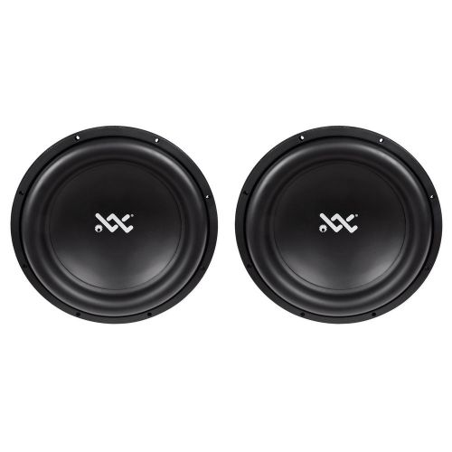 (2) re audio xx12d4 v2  xxv2 sub 12" 3000 watt rms dual 4-ohm car sub subwoofers