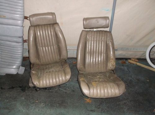 1982 83 84 85 cadillac eldorado touring coupe bucket  leather seats front rear