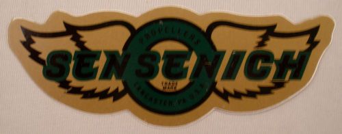 Sencenich wooden airplane propeller decal vintage aviation dec-0104