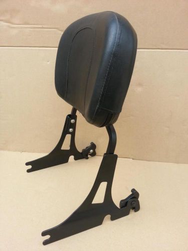 Backrest sissy bar pad for harley softail fatboy fxst fxstb fxsts black