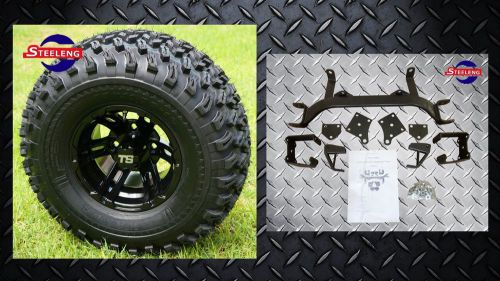 Ezgo txt electric golf cart 6" lift kit + 10" wheels and 22" all terrain tires