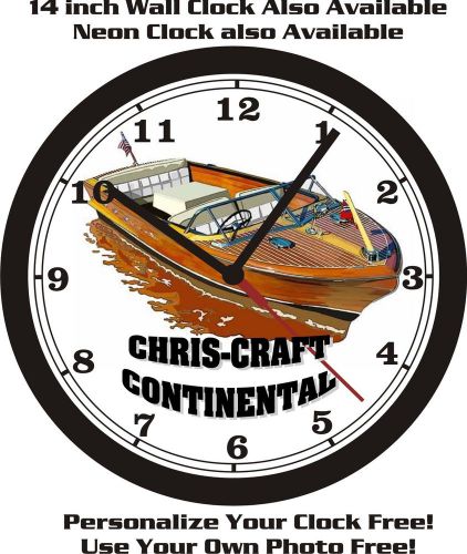 Chris craft continental boat wall clock-free usa ship!