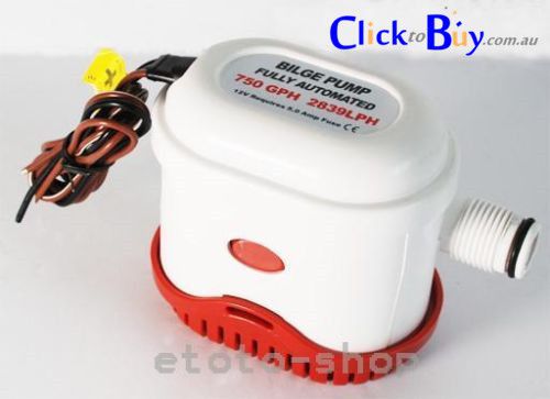 12v 24v automatic submersible bilge pump 750gph boat, yatch, caravan and pit