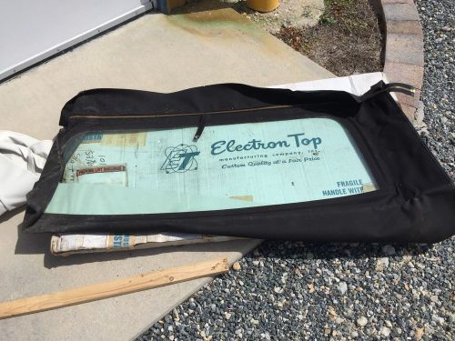 1973 complete new mustang convertible replacement white top incl. glass window