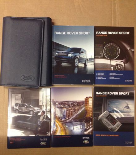 2013 range rover sport owner's manual with case