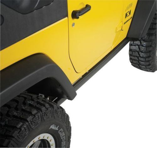 2007-2016 jeep wrangler 2 door black production rubicon rock rails mopar oem new