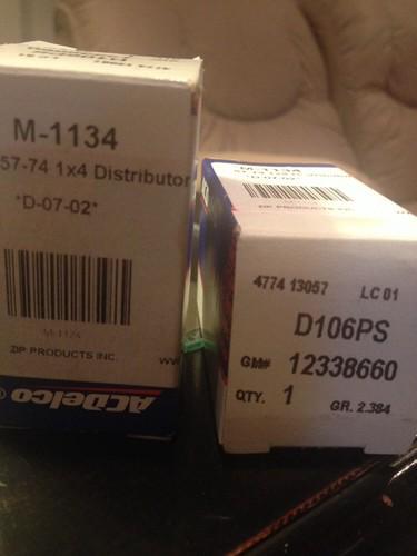 Nos genuine delco distributor points ac gm # 12338659 # d106p free shipping
