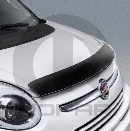 14-16 fiat 500l new tinted front air deflector mopar factory oem
