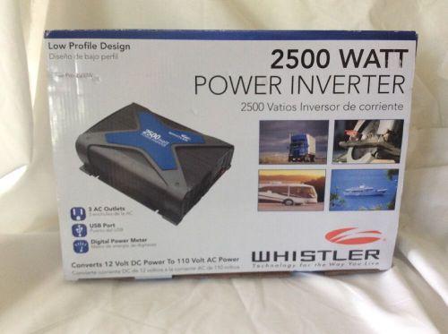 Whistler 2500 watt power inverter converter 12 volt dc power to 110 volt ac new