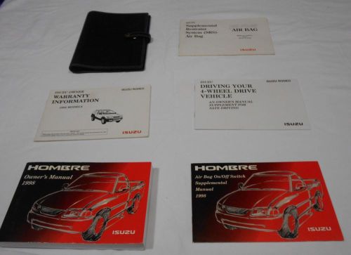 1998 isuzu hombre owner manual 6/pc.set &amp; black factory case.very good condition
