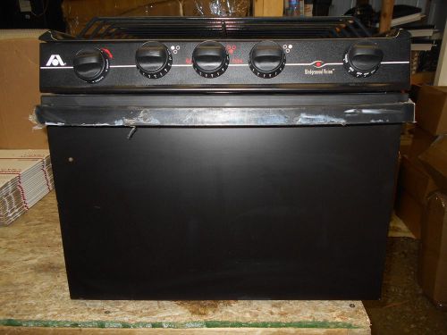 *17" atwood 3 burner lp gas stove oven range rv piezo rv-1735bbp *76*