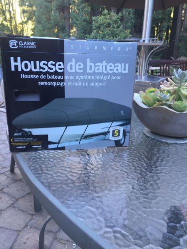 Stormpro hd boat cover heavy duty trailerable boat cover with support pole