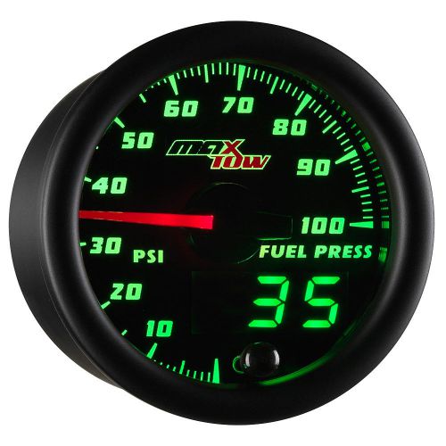 52mm maxtow double vision fuel pressure psi gauge w digital &amp; analog displays