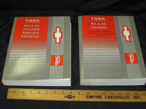 1995 chevrolet gmc p3 &amp; pg motorhome chassis shop manual set