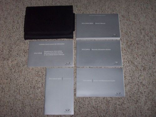 2014 infiniti qx80 qx 80 original owner&#039;s owners user manual set 4wd 5.6l v8