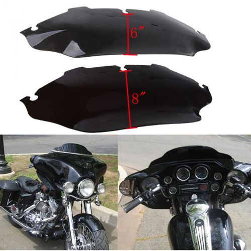 6" 8" motorcycle windshield screen fit 98-12 bmw 2002-2012 harley-davidson dyna