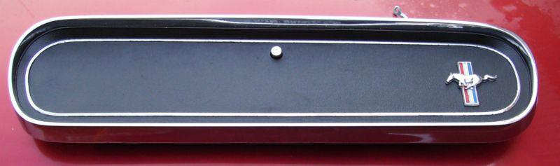 1966 mustang original glove box door with cable - refurbished !