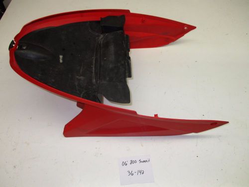 Ski-doo 2006 summit 800 144" rev trunk storage bottom base red 510004675 36-142