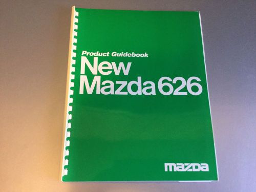 1986 mazda 626 inc 626 gt turbo factory dealer launch catalog brochure 2.0 l fet
