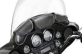 T-bags harley davidson flh motorcycle windshield 3 pocket cargo storage bag