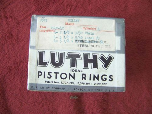 Nors piston ring set willy&#039;s model 77 1940 1941 1942   4 cylinder  3 ring piston