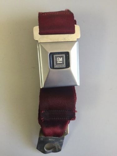 1967, 1968, 1969 one red used rear seat belt
