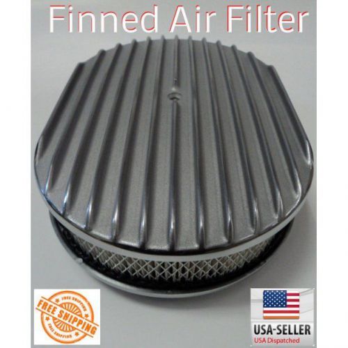 12 polished finned air cleaner for 1977 gmc k35 upgrade fits full aluminum chevy
