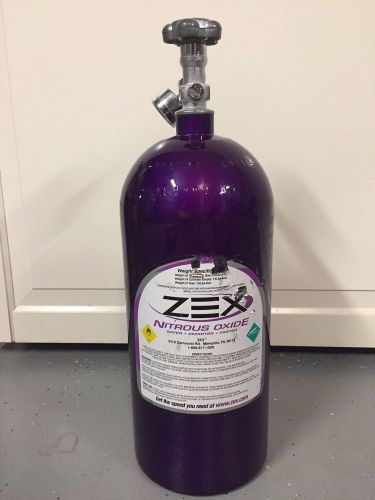 Zex nitrous 10 lb cylinder with pressure gauge