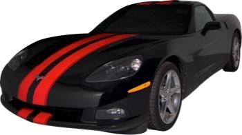 05 - 13 chevrolet corvette complete dual stripe kit ( vinyl graphics )