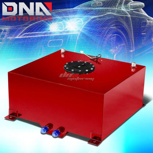15 gallon light performance red coated aluminum fuel cell tank+level sender