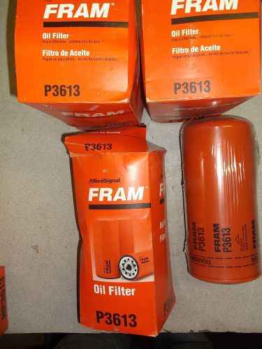 New fram p3613 lot of 3 engine oil filters hd-223 *free shipping*
