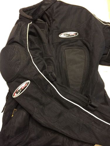 Men&#039;s nitro racing padded protective motorcycle riding jacket with liner medium