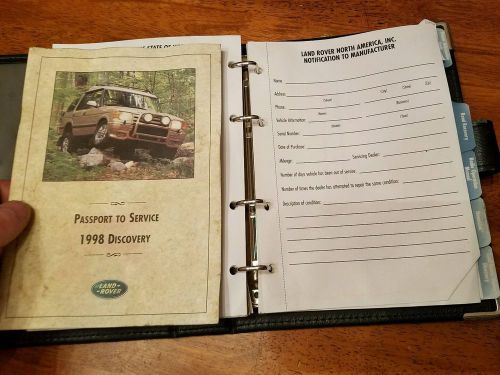 1998 98 land rover discovery oem factory owners manual with case