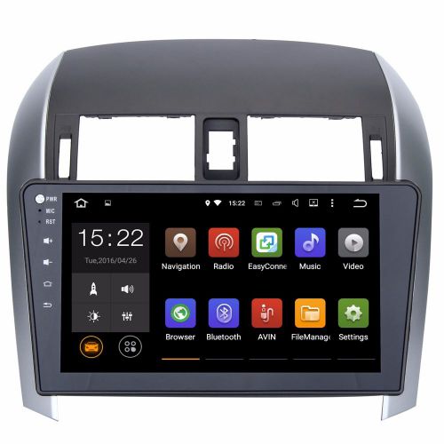 Super 10.1 inch android 5.1.1 car gps for toyota toyota corolla 2007-2011 rds bt