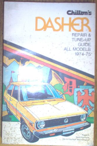 1974-1975 vw volkswagen dasher chilton&#039;s repair &amp; tune-up guide service manual