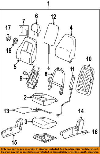 Saturn oem 19210416 front seat-lumbar adjuster