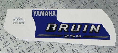 Yamaha &#039;bruin 250&#039; graphic emblem lh for yfm250bt bruin atv 2005 - blue