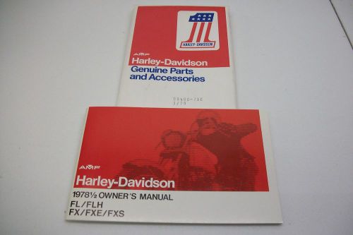 Harley amf 1978 1/2 fl/flh/fx/fxe/fxs nos owners manual