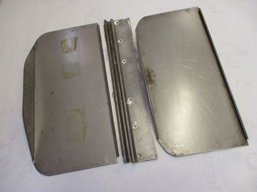 Set of 2 stainless steel marine trim tabs 11&#034; x 18&#034; x 2.5&#034;