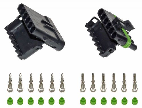 Weather pack 6 pin connector kit 20-18 ga